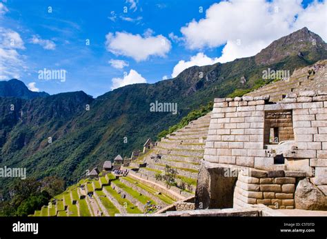 View Of The Archeological Site Of Machu Pichu In Peru Stock Photo Alamy