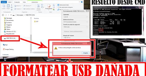 Como Formatear Cualquier USB Protegida Contra Escritura o Dañada