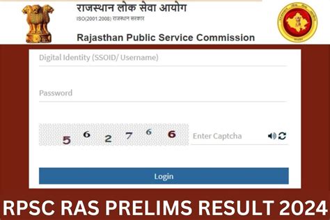 Rpsc Ras Result Prelims Cut Off Marks Merit List Link