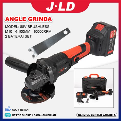 Jual Mesin Grinda 88vf Brushless Angle Grinder Cordless 4 Mesin