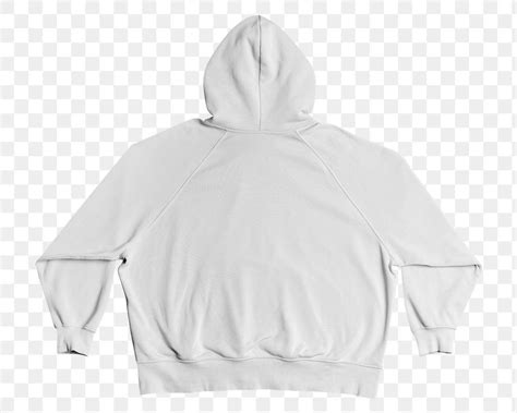 Png White Hoodie Mockup Rear View Free Image By