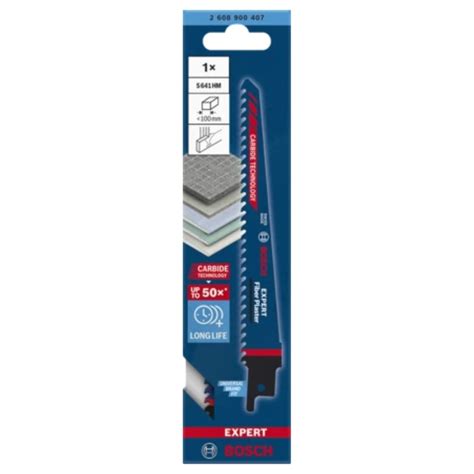 BOSCH Expert Lame scie sabre carbure Plaque plâtre 150mm S641HM