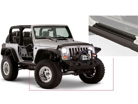 Bushwacker Trail Armor Jeep Rocker Panels 14011 Realtruck