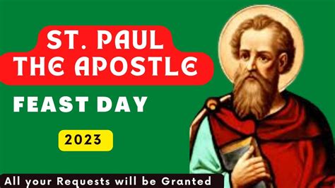 Feast Of St Paul The Apostle Feast Of The Conversion Of Saint