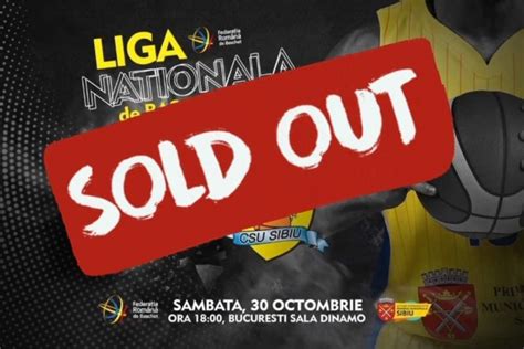 Sold Out Pentru Meciul Dinamo Bucure Ti Vs Bc Csu Sibiu Peste De