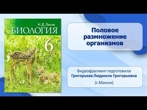 Тема 19. Половое размножение организмов - YouTube