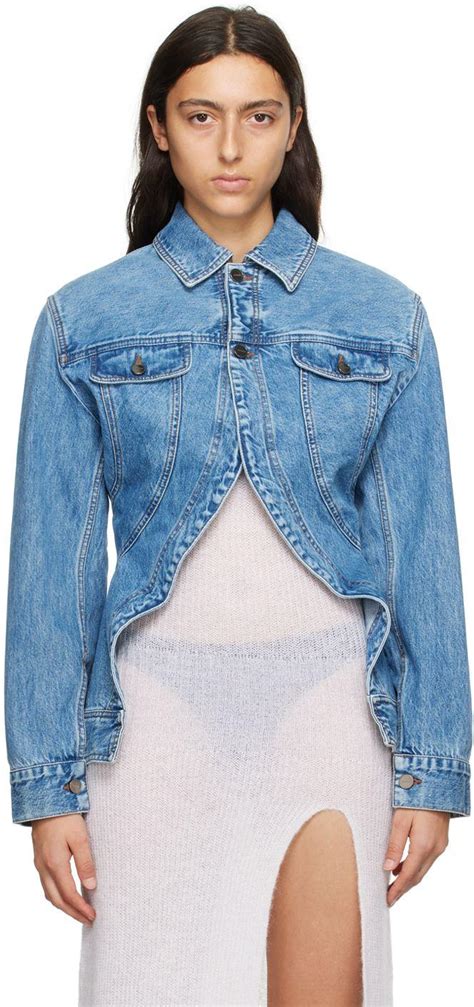 Jacquemus Blue Le Chouchou La Veste De N Mes Caraco Denim Jacket Lyst