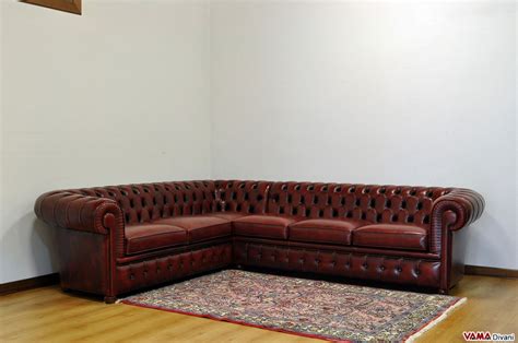 Chesterfield Style Leather Corner Sofa | Cabinets Matttroy