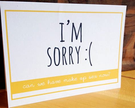 Naughty Sexy Funny Apology Card Im Sorry Can We Have