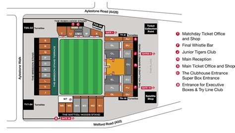 Prices & seating plan | Leicester Tigers