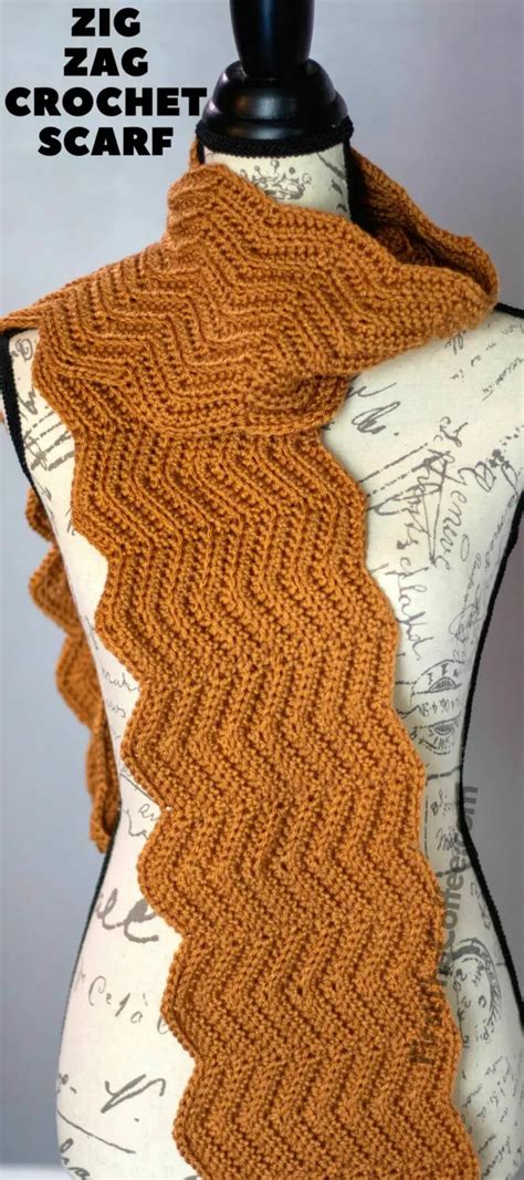 Zig Zag Crochet Scarf Pattern - First The Coffee Crochet