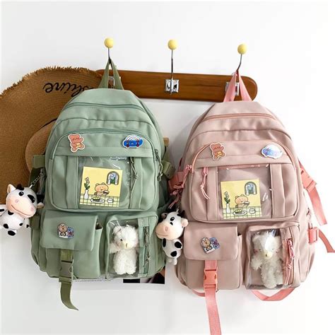 Buy Cute Women Backpacks Waterproof Multi Pocket Nylon School Backpack