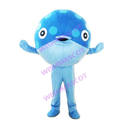 Spherical Pufferfish Mascot Costume