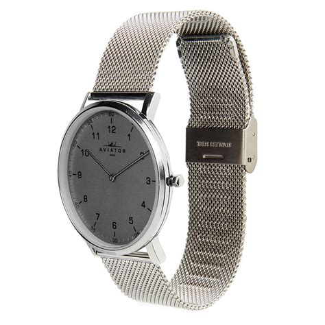 aviator mens stainless steel  shop