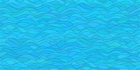 Vector Drawing Of Sea Waves Seamless Pattern Premium Ai Generated Vector