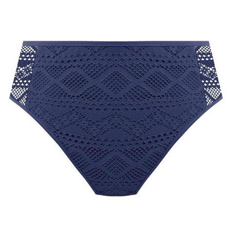 Culotte De Bain Taille Haute Bleue SUNDANCE En Nylon Freya Maillots