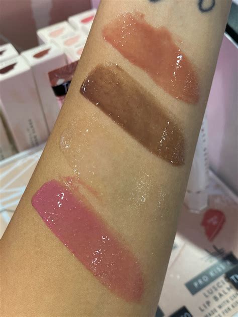 Fenty Beauty Lip Shine Sheer Shiny Lipstick And Pro Kiss R Luscious Lip Balm Swatches — Survivorpeach