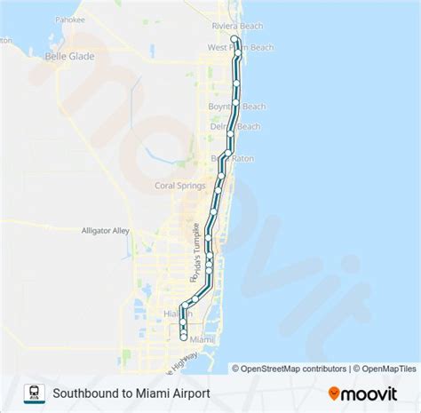 Ruta Trirail Horarios Paradas Y Mapas Southbound To Miami Airport