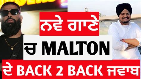 Sunny Malton Reply In New Track Dilemma Sidhu Moose Wala Shubh No 1 Punjab Hub Youtube