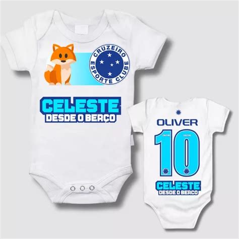 Body Cruzeiro Mesversário Personalizado C Nome Envio Rapido MercadoLivre