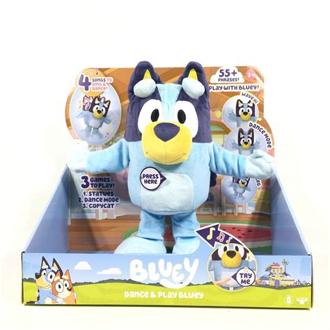 Bluey Dance And Play Bluey Plush Interactive Sound With 55+ Phrases 14 ...