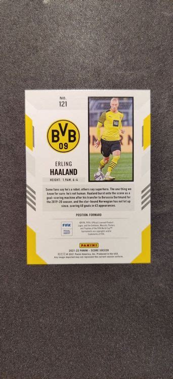 Fussballkarte Panini FIFA Score Erling Haaland BVB Lava Kaufen Auf