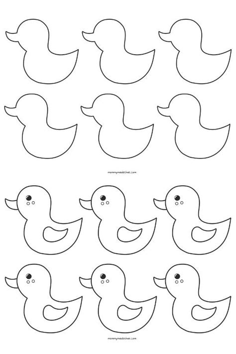 Free Printable Duck Templates For Ducky Crafts And Fun Duck Crafts Templates Printable Free