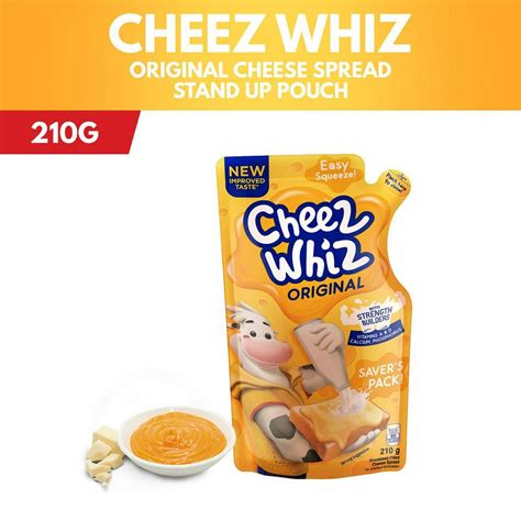 Cheez Whiz Original Cheese Spread Stand Up Pouch Creamy Milky