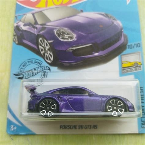 Jual Hotwheels Hot Wheels Porsche Gt Rs Ungu Hw Factory Fresh Dan Forza Horizon Hitam