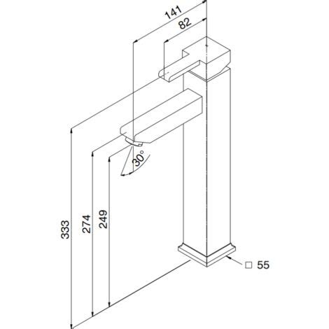 Mitigeur De Lavabo En Laiton Chrom Quadra