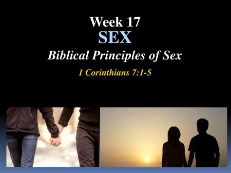 Biblical Principles Of Sex Ppt Download