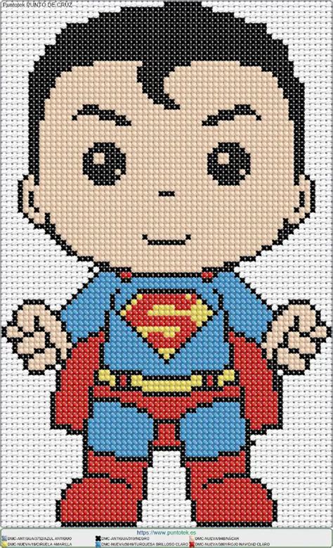 Kids Superman Cross Stitch