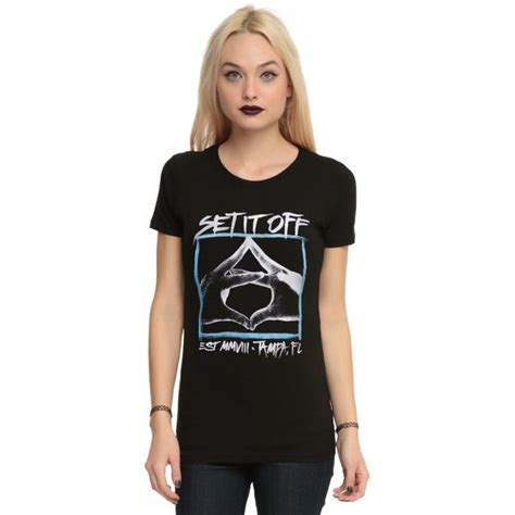 Hot Topic Set It Off Hands Girls T Shirt 5 99 Liked On Polyvore