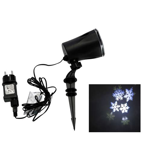 Tradineur Proyector Rotante De Copos De Nieve Led Para Exterior