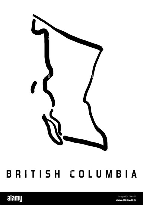 British Columbia Map Hi Res Stock Photography And Images Alamy