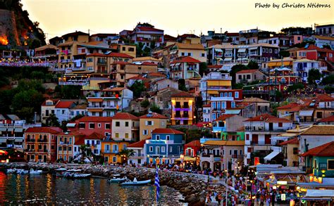 Few minutes before the night comes in Parga - Greece. (EXP… | Flickr