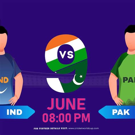 Premium Vector T20 Cricket Match Between India Vs Pakistan Team On