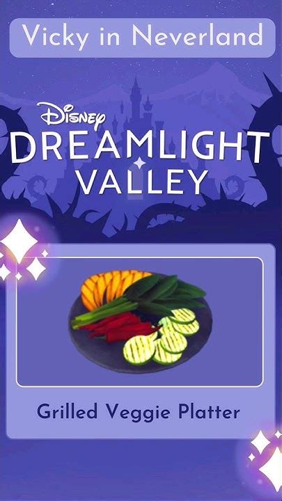 Grilled Veggie Platter Recipe Disney Dreamlight Valley Youtube