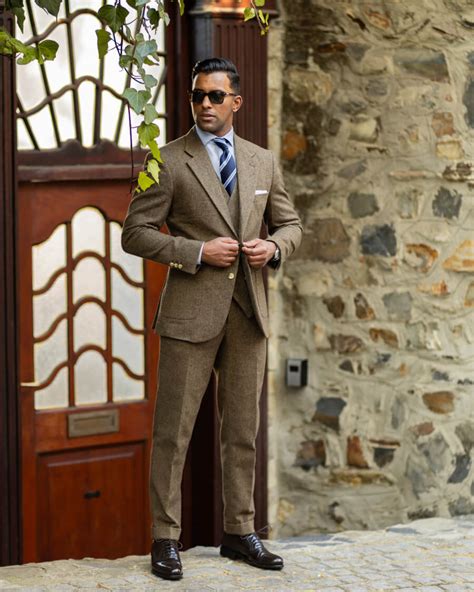 Classic Tweed Suit Business Attire Hockerty