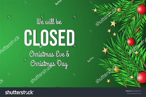 Closed For Christmas Template