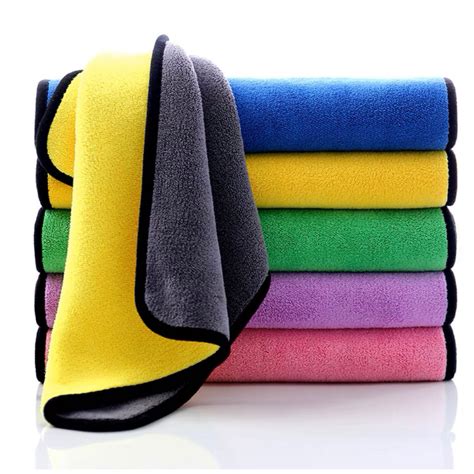 6PCS 30x40cm Microfiber Car Wash Towel Super Absorbent Auto Cleaning