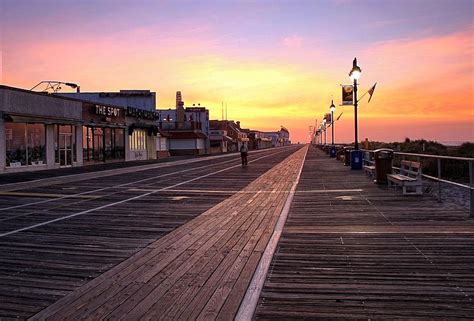 Ocean City Boardwalk Sunrise Photograph by John Loreaux - Pixels