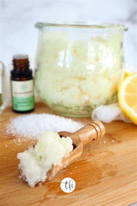 Lemon & Peppermint Antibacterial Hand Scrub • The Fresh Cooky