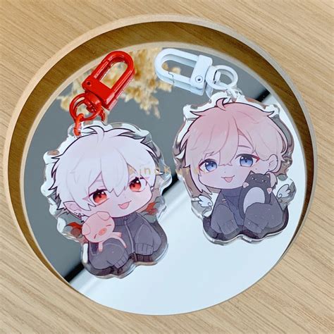 Vtuber Nijisanji Jp Chronoir Kuzuha Kanae Chibi Acrylic Charm Keychain