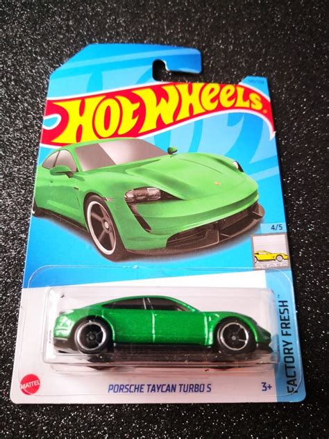 Hot Wheels Porsche Taycan Turbo S Green Hobbies Toys Toys Games