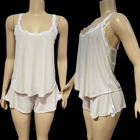 Victoria S Secret Intimates And Sleepwear Victoria’s Secret Ultra Soft Ribbed Cami Tank And Shorts