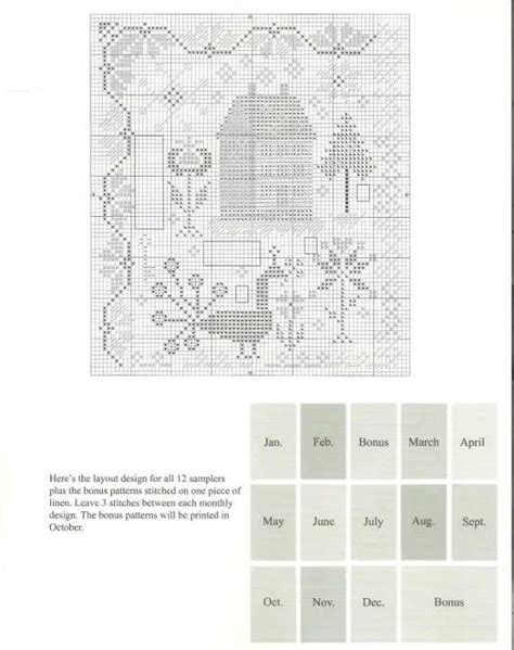 A Cross Stitch Pattern For A House