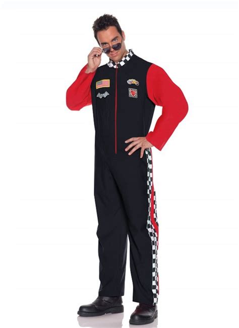 Mens Car Racer Racing Sport Driver Costume