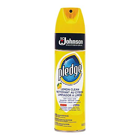 Pledge Lemon Clean Furniture Spray Ready To Use Spray 0 11 Gal 13 80 Fl