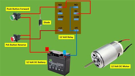 Reversing Dc Motor With Limit Switches